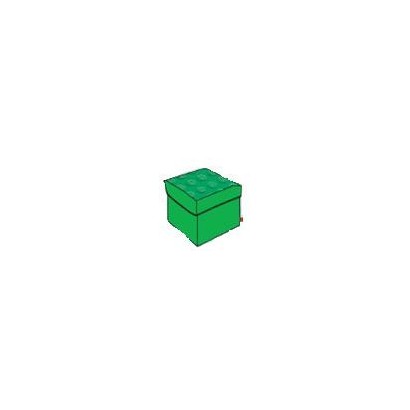 Tabouret de Rangement Lego Moyen Vert Tabouret de Rangement Lego Moyen Vert