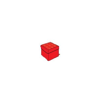 Banc de Rangement Lego Rouge Banc de Rangement Lego Rouge