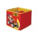 3 Caissettes Rouge Lego Carton et Tissu Reliées entre Elles