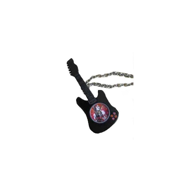 Collier Montre Guitare Noire Hannah Montanah