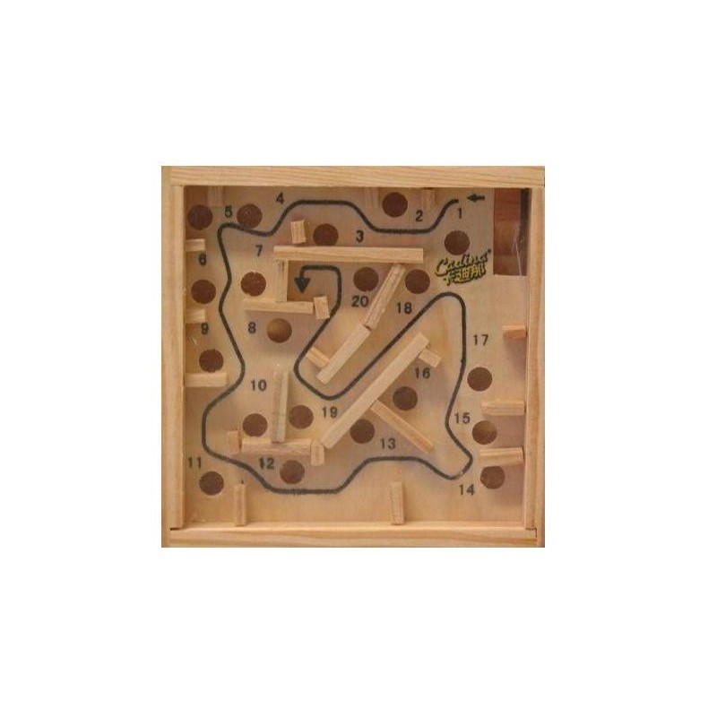 Jeu de Labyrinthe en Bois