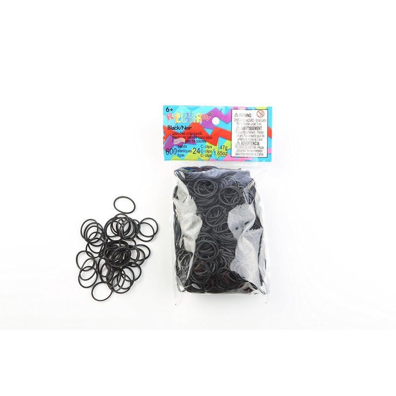 Elastiques Rainbow Loom Noir