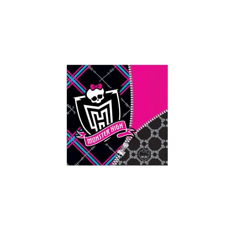 Lot de 20 Serviettes Monster High