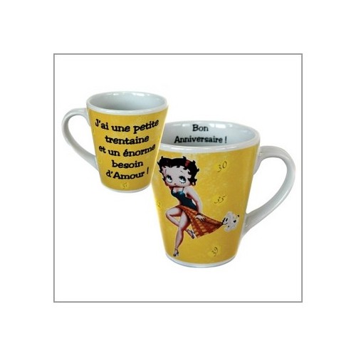Mug Betty Boop Anniversaire Spécial 30 Ans