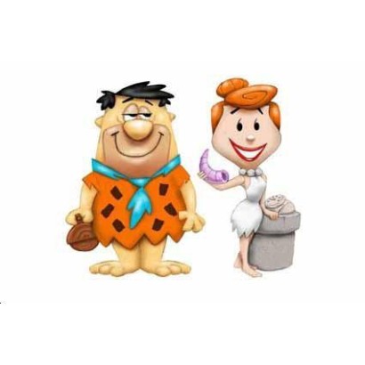 TV Set Wilma et Fred PierreaFeu TV Set Wilma et Fred PierreaFeu